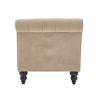 Christopher Knight Home Stroup Moderna chaise longue imbottita Glam con cuciture a rombi e bottoni a vista