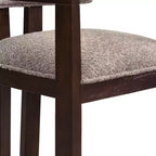 Christopher Knight Home Barbara Sedia da Pranzo Moderna Mid-Century in Legno di Gomma, Rivestita in Bouclé, con Schienale Curvo (Set di 2)