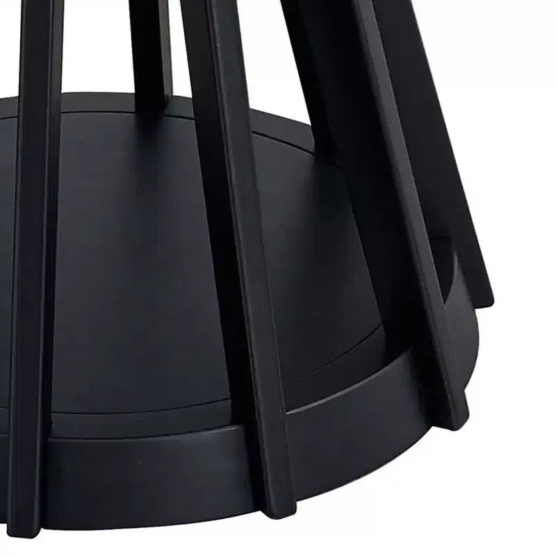 Tavolo da pranzo rotondo moderno Okak 47, in legno, per 4 persone, con piedistallo robusto, per casa, cucina