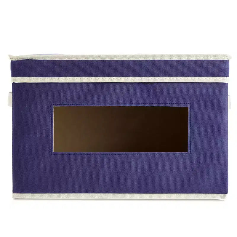 Set da 3 Contenitori Portaoggetti Pieghevoli in Tessuto, Cestini e Organizer con Maniglie, Cesti e Scatole per Organizzazione - 41,2 x 30,5 x 25,4 cm