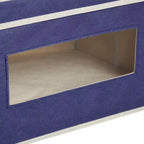 Set da 3 Contenitori Portaoggetti Pieghevoli in Tessuto, Cestini e Organizer con Maniglie, Cesti e Scatole per Organizzazione - 41,2 x 30,5 x 25,4 cm