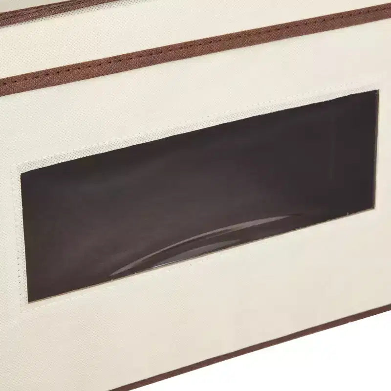 Set da 3 Contenitori Portaoggetti Pieghevoli in Tessuto, Cestini e Organizer con Maniglie, Cesti e Scatole per Organizzazione - 41,2 x 30,5 x 25,4 cm