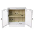Okak Mobile Contenitore Moderno, Credenza a Buffet con 2 Ante in Acrilico, Consolle per Cucina Soggiorno Ingresso Studio