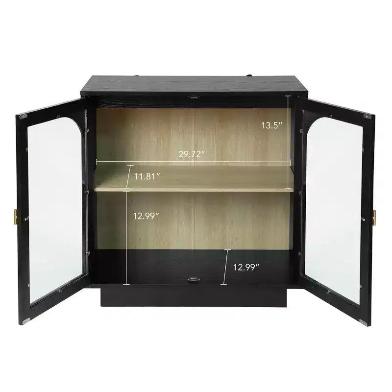 Okak Mobile Contenitore Moderno, Credenza a Buffet con 2 Ante in Acrilico, Consolle per Cucina Soggiorno Ingresso Studio