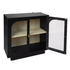 Okak Mobile Contenitore Moderno, Credenza a Buffet con 2 Ante in Acrilico, Consolle per Cucina Soggiorno Ingresso Studio