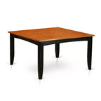 HomeStock Belmont, set da tavolo da cucina da 9 pezzi con un tavolo da pranzo e 8 sedie con seduta in legno, in nero e ciliegio