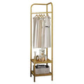 74.8in Corner Coat Rack with Shelves, Modern Metal Freestanding Garment Rack for Hallway Entryway Bedroom Living Room Office