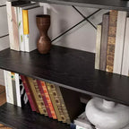 Libreria moderna semplice da 45 pollici, libreria in legno a 4 ripiani, scaffale multifunzionale adatto per soggiorno e camera da letto