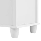 Mobile contenitore MAYEERTY con 5 cassetti profondi per soggiorno/ingresso, bianco