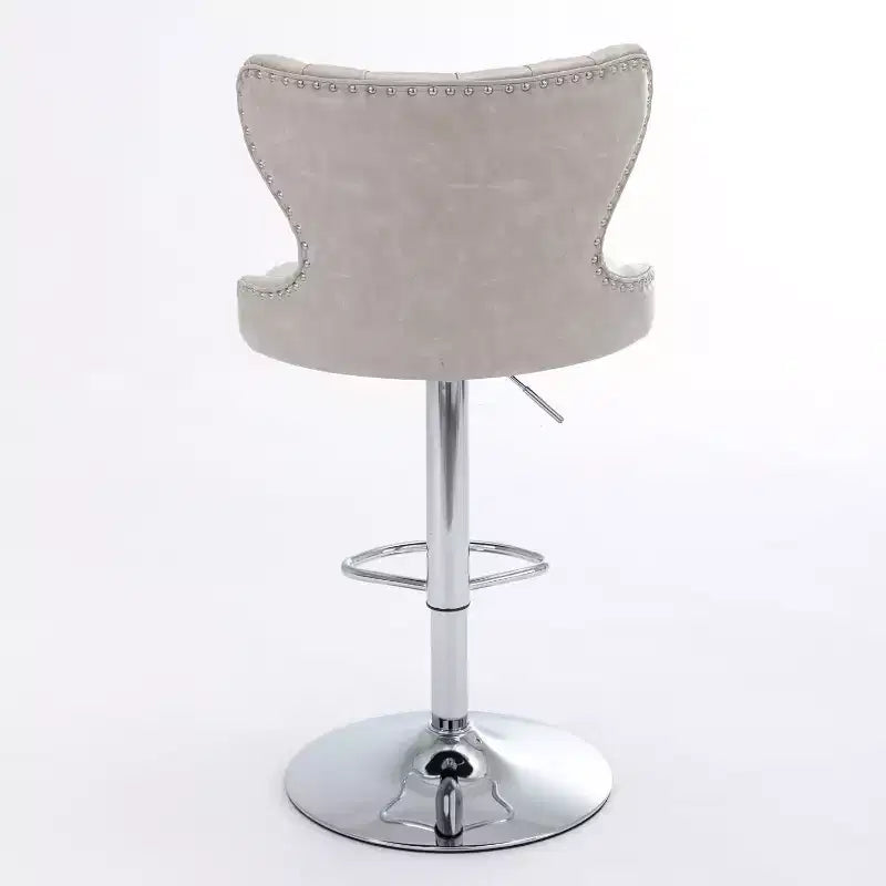 Sgabelli da bar moderni girevoli, altezza regolabile 63-84 cm, rivestiti in pelle PU con schienale, per isola cucina, home bar, bancone