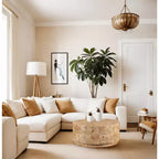 Meridian Furniture, Tavolino da caffè in frassino naturale burl