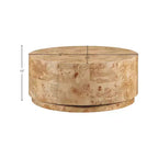 Meridian Furniture, Tavolino da caffè in frassino naturale burl