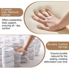 Sedia da ufficio ergonomica Efomao per persone robuste e alte, sedia da computer in pelle PU con schienale alto, sedia da scrivania direzionale con sedile ampio, poggiapiedi e supporto lombare
