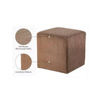 Meridian Furniture, Pouf/Sgabello in microsuede Roy