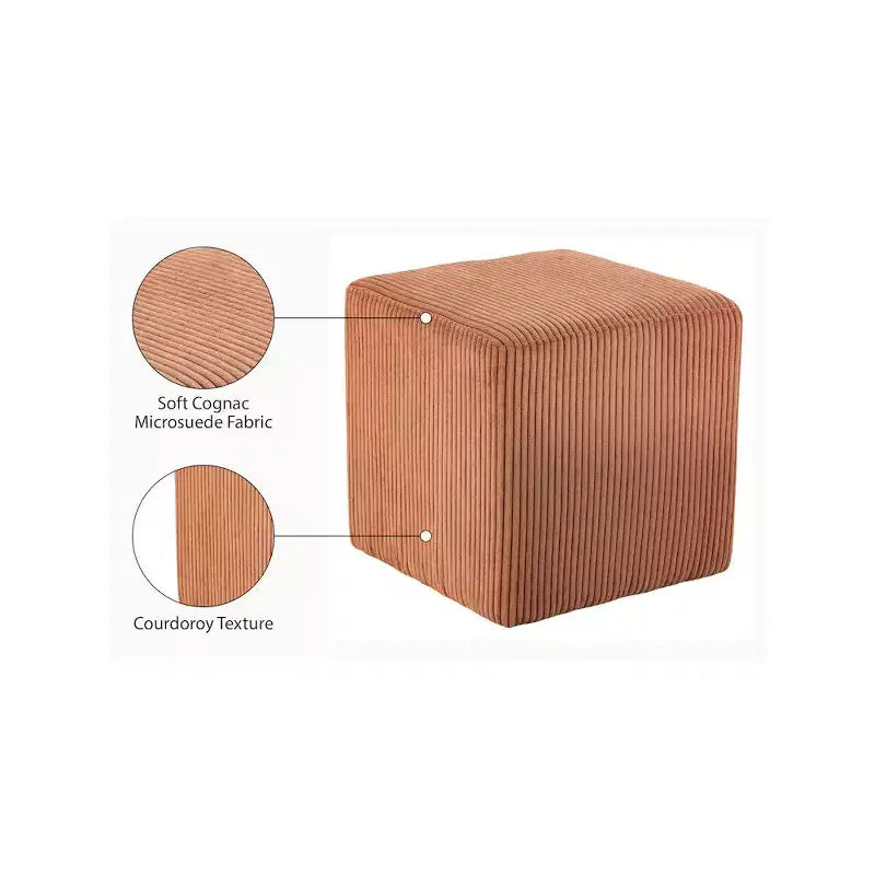Meridian Furniture, Pouf/Sgabello in microsuede Roy