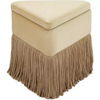 Meridian Furniture, Pouf/Sgabello in Velluto Trivoli