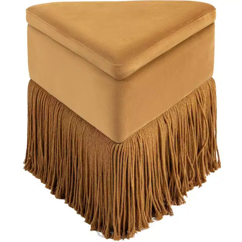 Meridian Furniture, Pouf/Sgabello in Velluto Trivoli