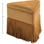 Meridian Furniture, Pouf/Sgabello in Velluto Trivoli