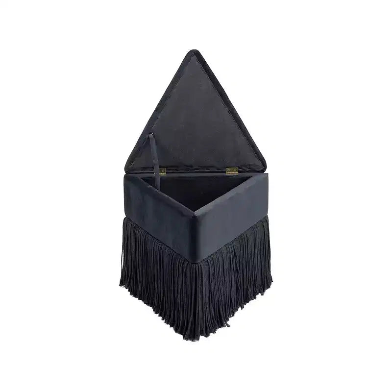 Meridian Furniture, Pouf/Sgabello in Velluto Trivoli