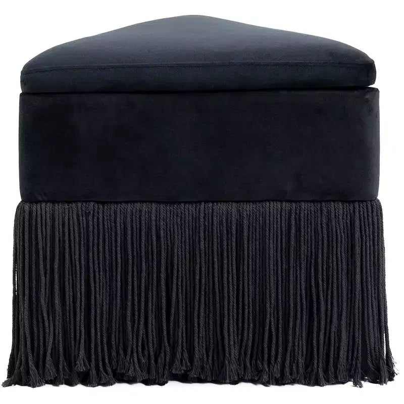 Meridian Furniture, Pouf/Sgabello in Velluto Trivoli