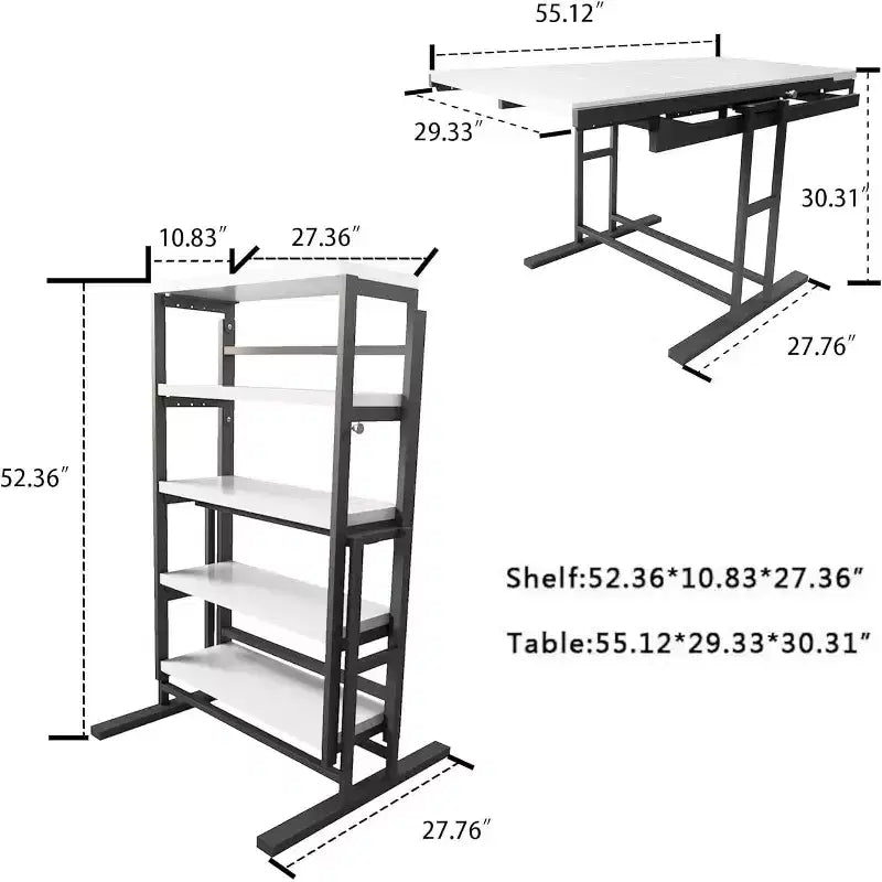 Acekool 2 in 1: Mensola e Tavolo - Design convertibile salvaspazio