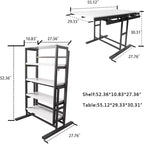 Acekool 2 in 1: Mensola e Tavolo - Design convertibile salvaspazio