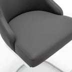 Bekrvio Set di 2 sgabelli da bar, altezza bancone 26 pollici con schienale - Base a U in acciaio rivestita in pelle PU/velluto per isola della cucina