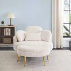 Okak Piccolo divano letto moderno con chaise longue e poggiapiedi contenitore mobile, divano poltrona imbottito per soggiorno, appartamento