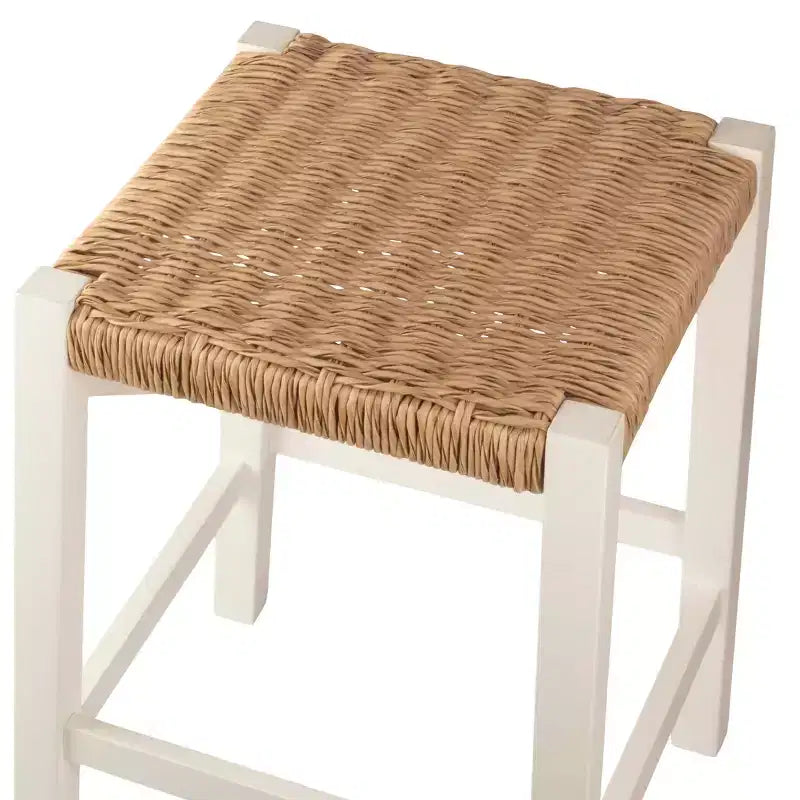 Sgabello da bar in legno da 60 cm Alaterre Furniture Newport con seduta in corda