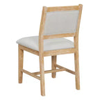 GDFStudio Giles - Set da pranzo 7 pezzi con tavolo rettangolare in legno e sedie imbottite