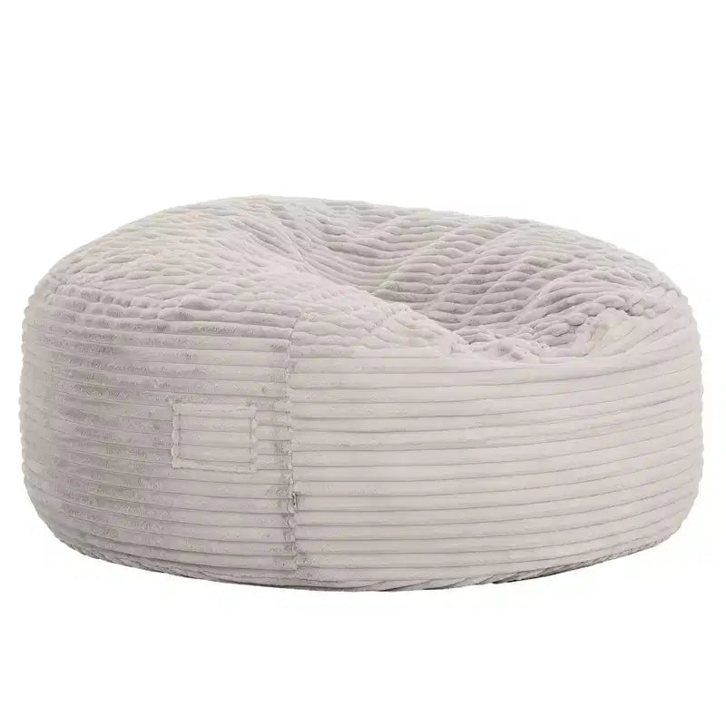 HomeStock Bala Pouf 150 cm in schiuma e pelliccia sintetica