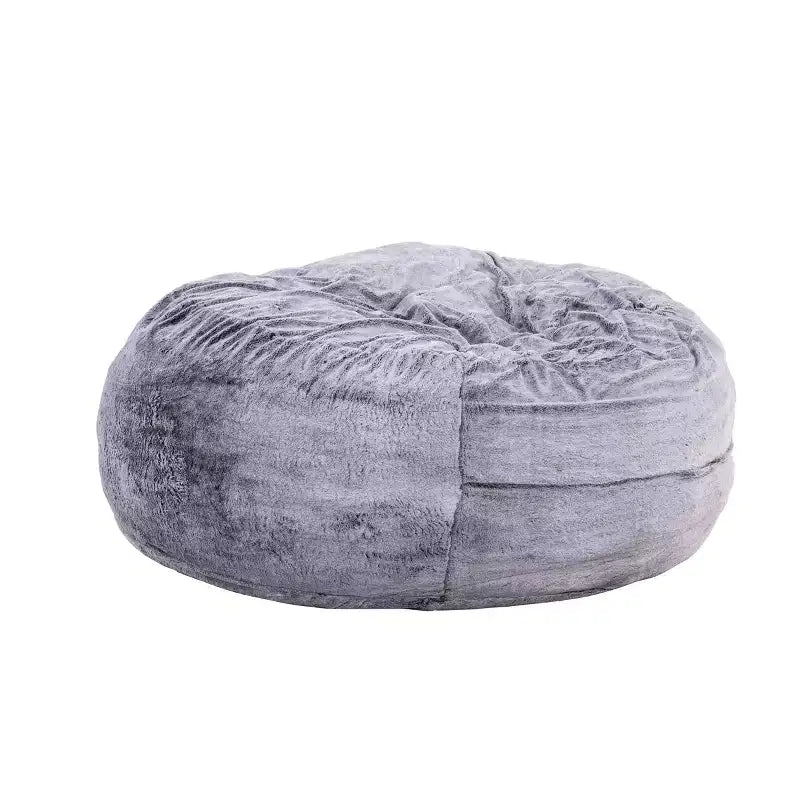 HomeStock Bala Pouf 150 cm in schiuma e pelliccia sintetica
