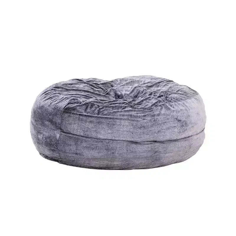 HomeStock Bala Pouf 150 cm in schiuma e pelliccia sintetica