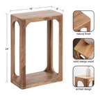 Tavolino sottile in legno Dahl Kate e Laurel