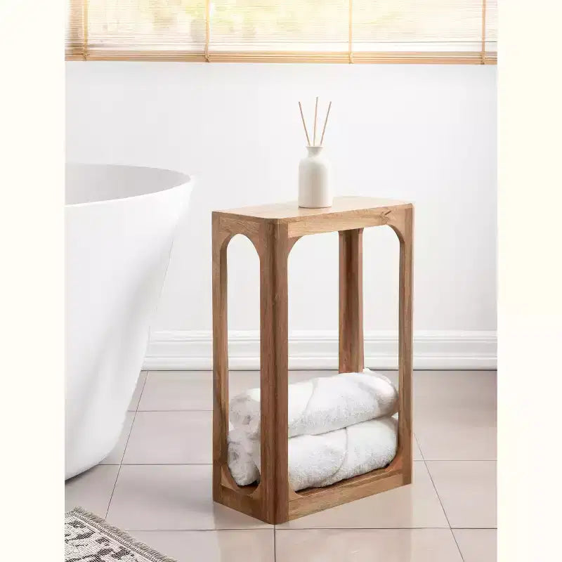 Tavolino sottile in legno Dahl Kate e Laurel