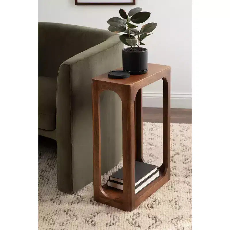Tavolino sottile in legno Dahl Kate e Laurel