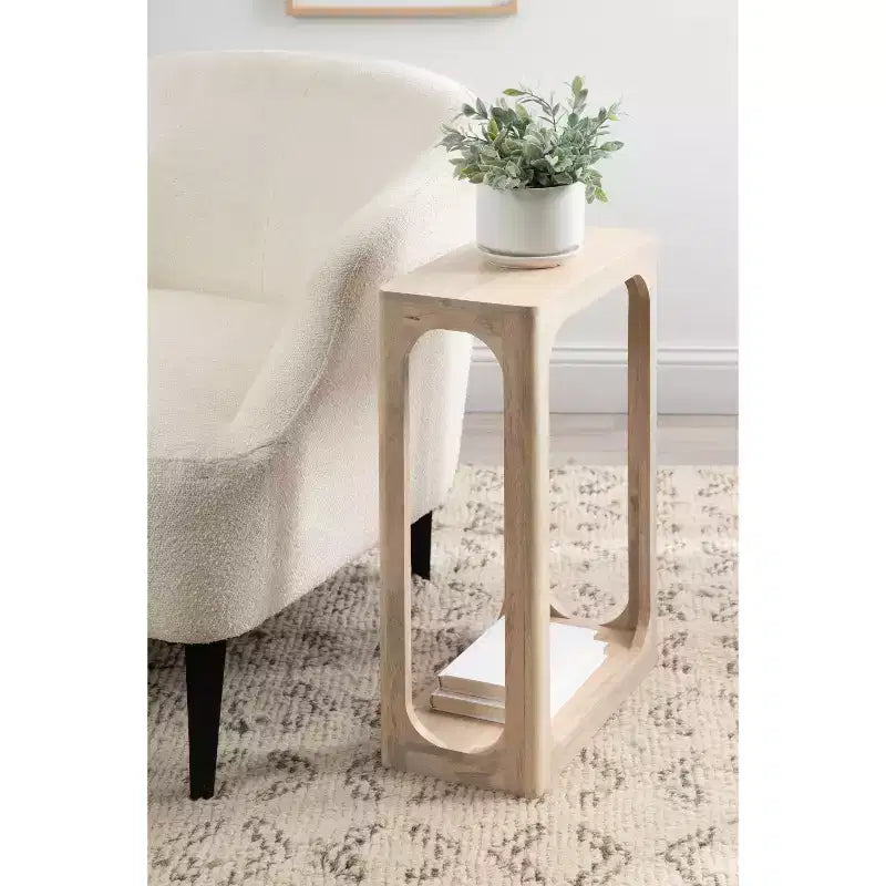 Tavolino sottile in legno Dahl Kate e Laurel