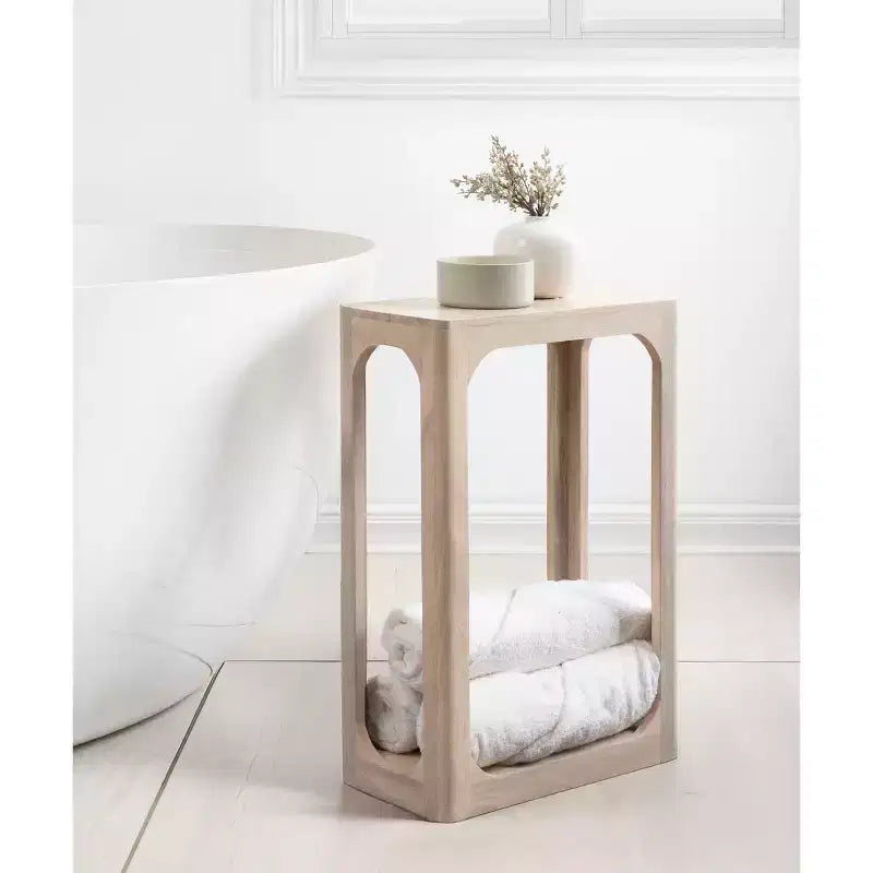 Tavolino sottile in legno Dahl Kate e Laurel