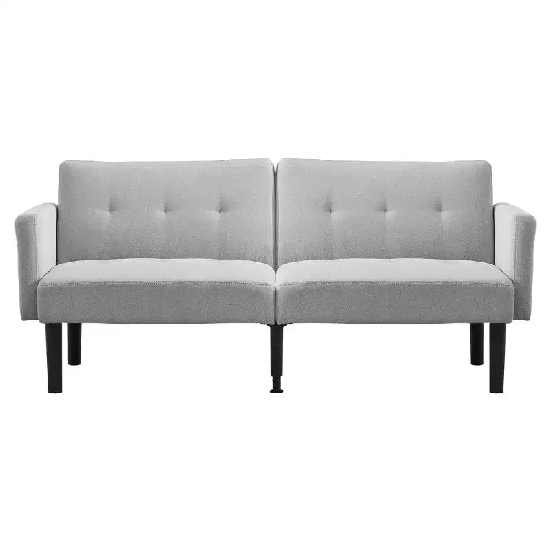 Divano letto a due posti, divano reclinabile regolabile in 3 posizioni, design rialzato da terra per una facile pulizia, divano pieghevole moderno per soggiorno, appartamento, ufficio