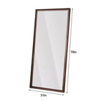 Specchio Whisen a figura intera da pavimento o da parete con cornice in legno, 32*70