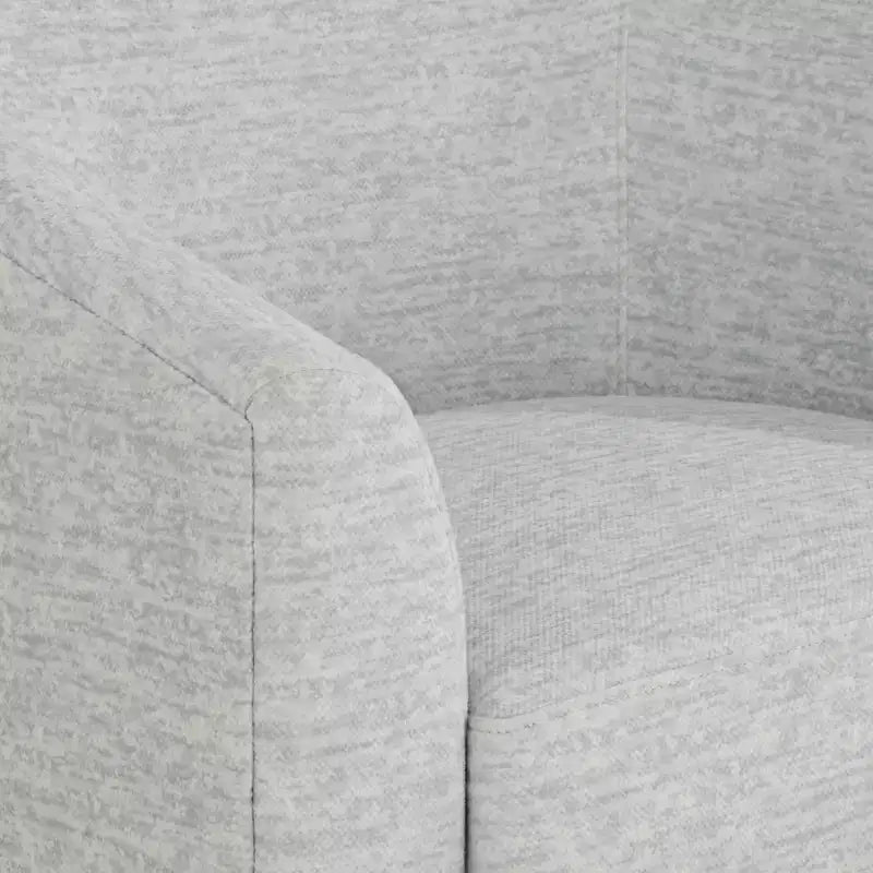 Studio 55D Poltrona Girevole in Tessuto Grigio, Larga 78 cm