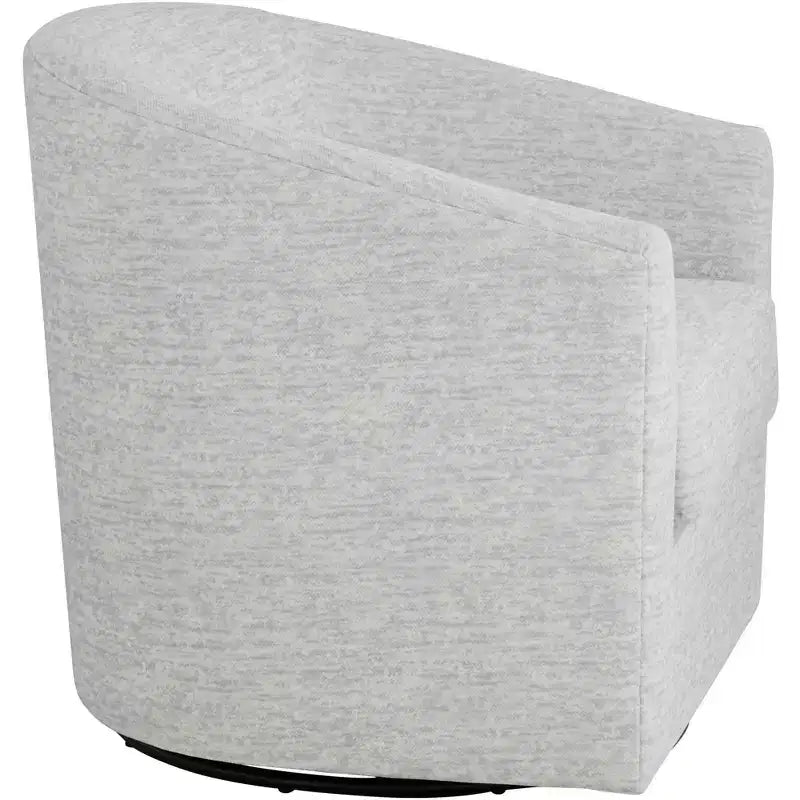 Studio 55D Poltrona Girevole in Tessuto Grigio, Larga 78 cm