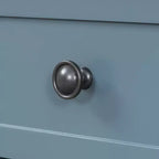 Consolle Luxystar con tre cassetti e ripiano, blu