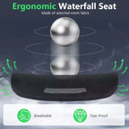 Sedia da ufficio ergonomica Costway con poggiatesta girevole e supporto lombare regolabile