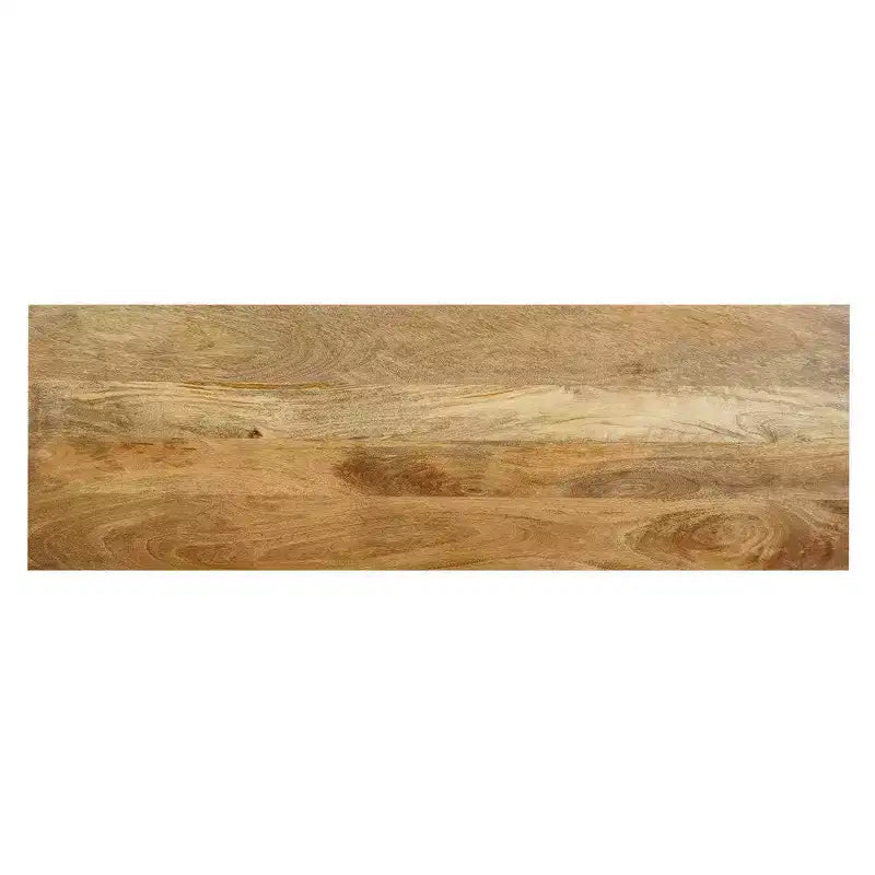 Tavolo consolle Royal Hampton | Piano rettangolare da 48 pollici | Struttura aperta con base a cavalletto | Legno di mango