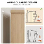 Cassettiera per camera da letto con 4 cassetti, in legno, per armadio, unità di archiviazione per corridoio, soggiorno e ufficio