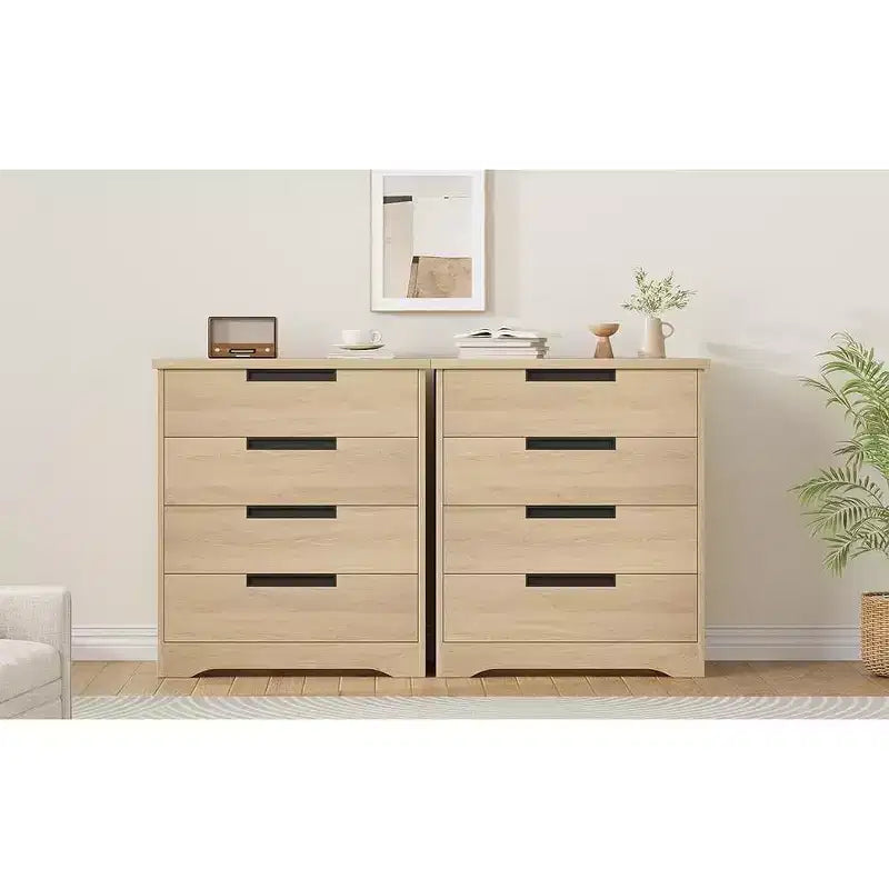 Cassettiera per camera da letto con 4 cassetti, in legno, per armadio, unità di archiviazione per corridoio, soggiorno e ufficio