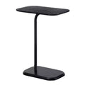 HomeStock 25.25 in.H Black Color Rectangle Wood Table Top End Table 1 -piece
