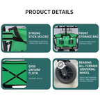 Carrello pieghevole TROPOW C verde per campeggio/spesa (confezione da 1)