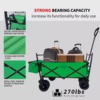 Carrello pieghevole TROPOW C verde per campeggio/spesa (confezione da 1)